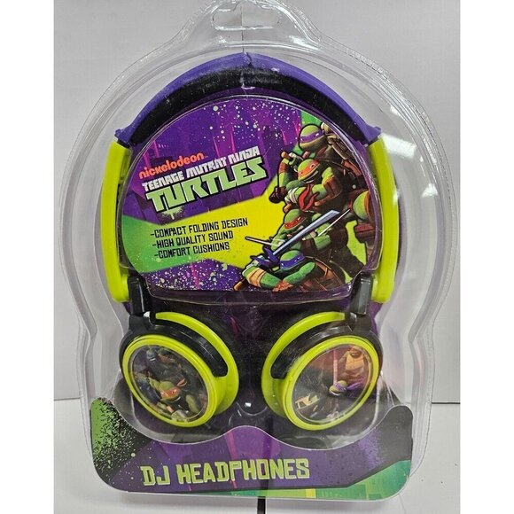 Teenage Mutant Ninja Turtles Headphones Wired 3.5mm Stereo,  Boys, Over The Ear - Picture 1 of 3